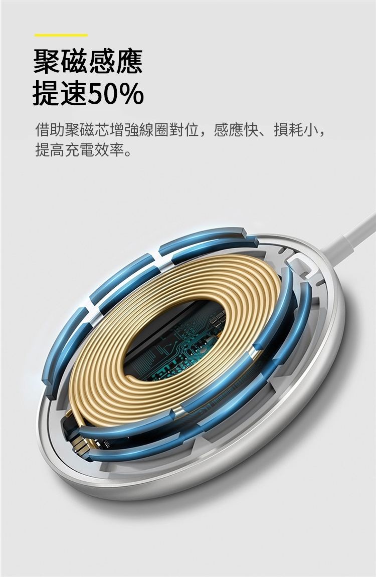 16 Baseus倍思 極簡Mini磁吸無線充電器 15W快充