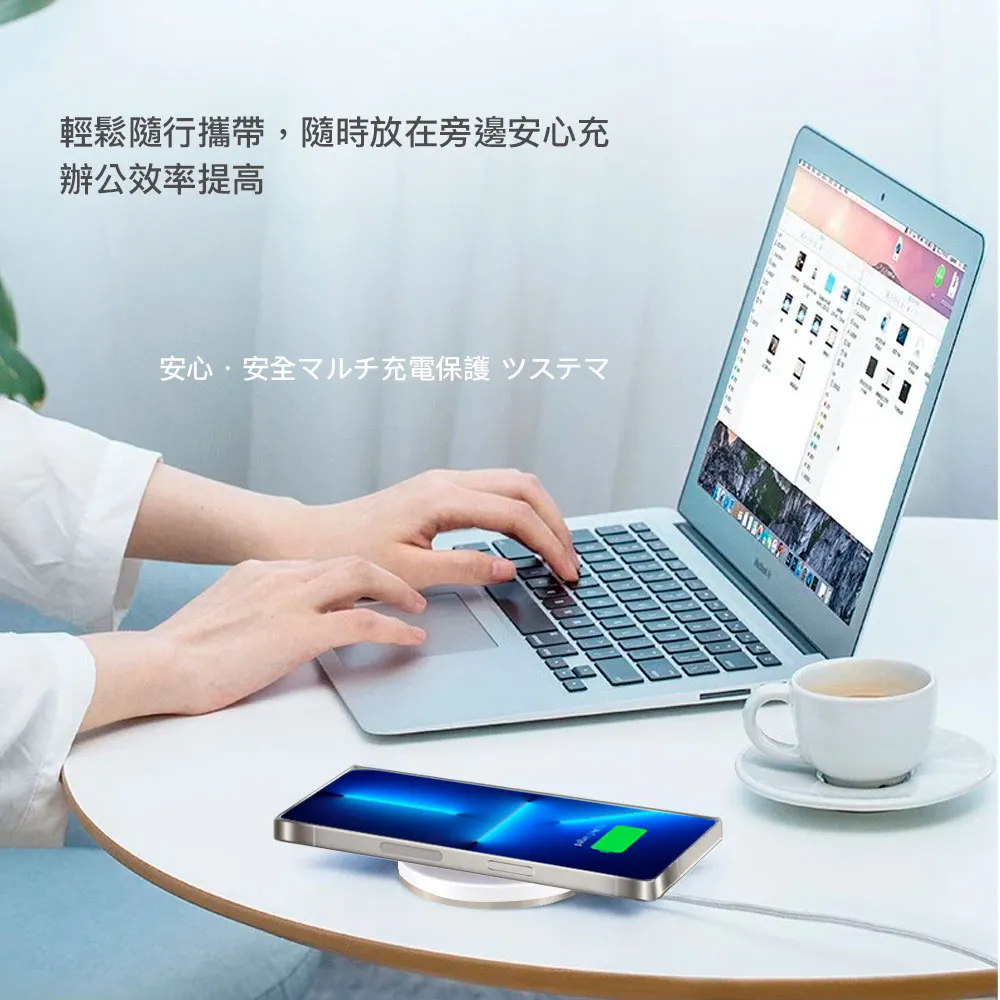 【NISDA】15W 磁吸QI指環支架無線充電盤 (MWC151R) %name 【NISDA】15W 磁吸QI指環支架無線充電盤 (MWC151R)