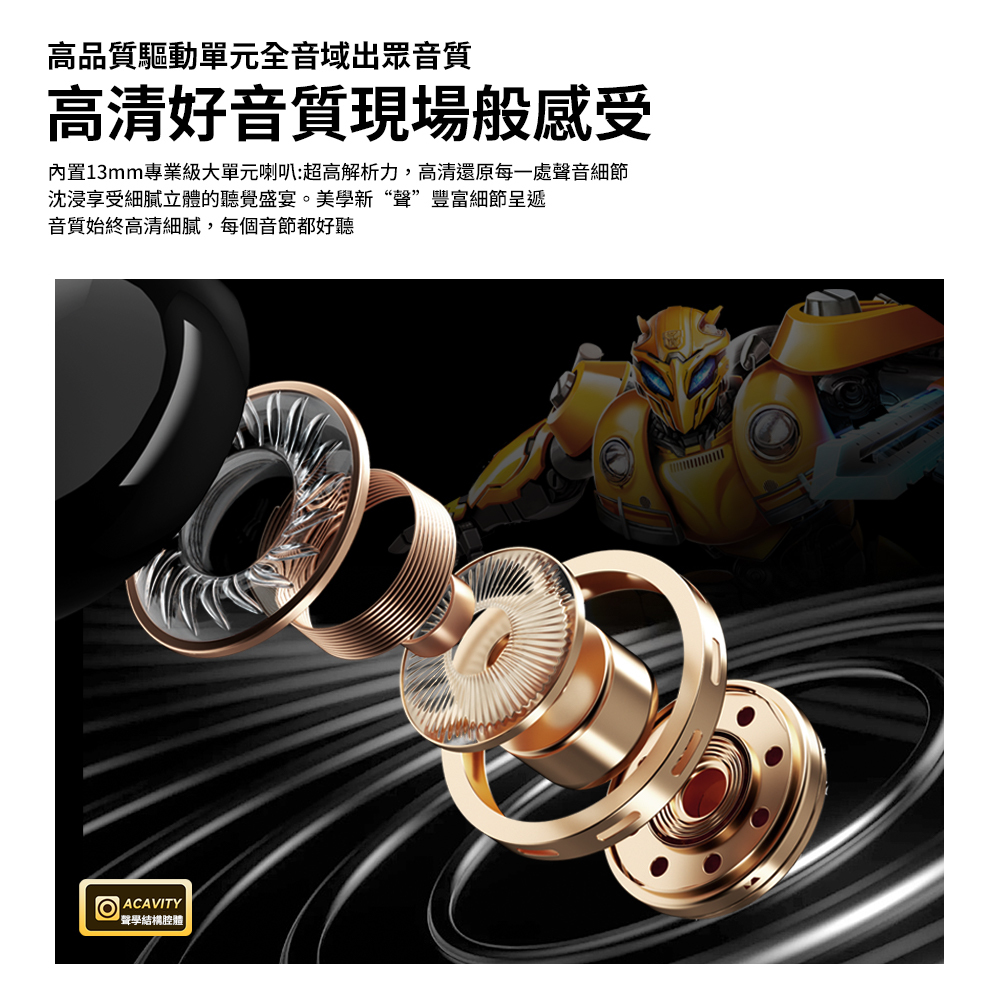 【變形金剛】王國戰艦 耳塞式 電顯ENC智慧降噪藍牙耳機 6 【變形金剛】王國戰艦  電顯ENC智慧降噪藍牙耳機