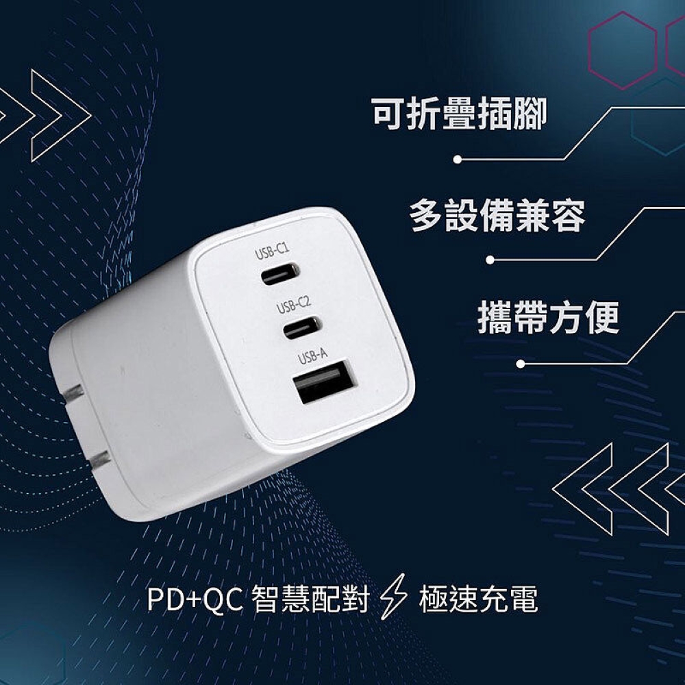 GAN 1A2C653W 3 Wephone 氮化鎵65W 1A2C快速充電器