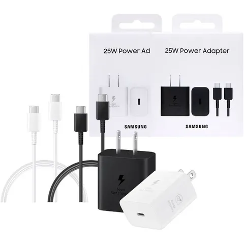 SAMSUNG 三星 T2510 原廠盒裝組 25W 超級快充 + 雙Type C線