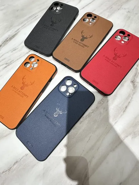 Apple iphone鹿角真皮手機殼