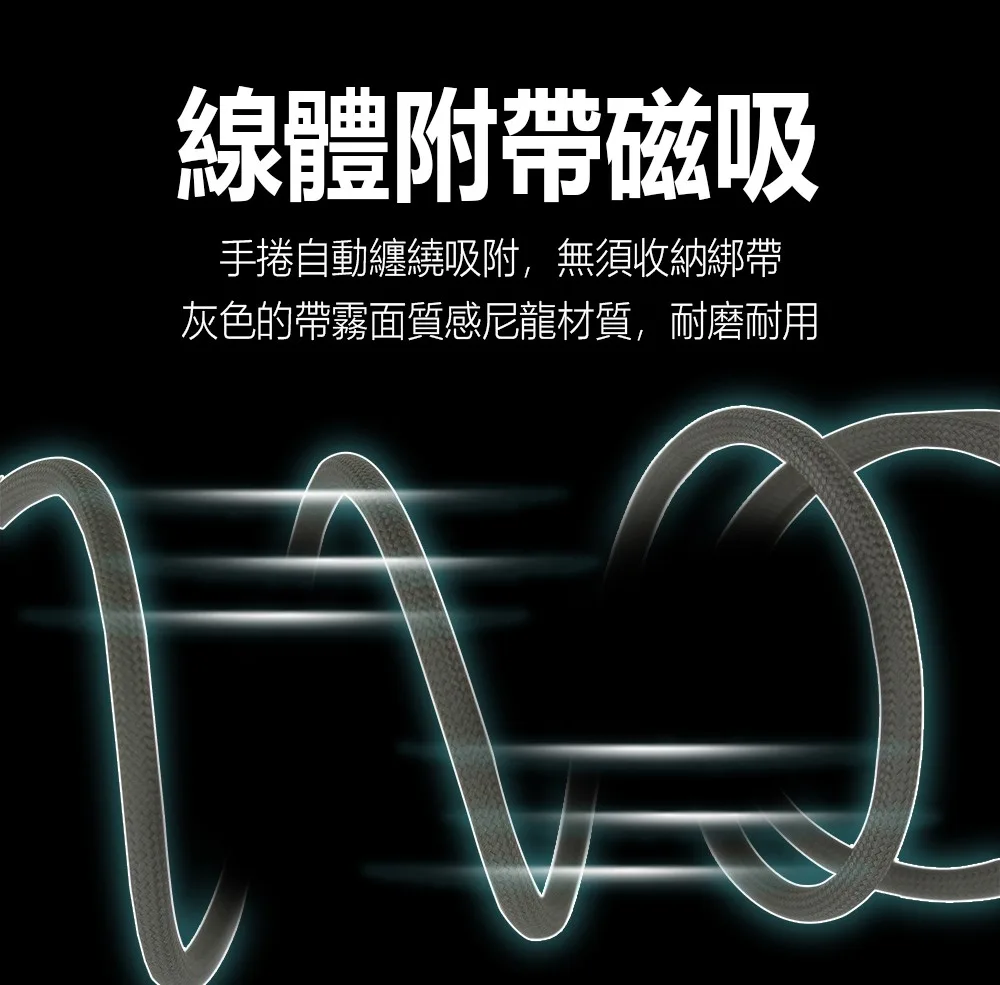 yesido 磁力編織充電線（圖 2）