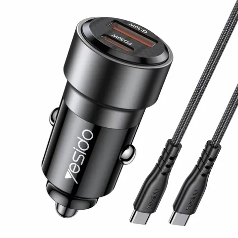 Yesido Y55  車載充電器 QC3.0+PD30W (附充電線)