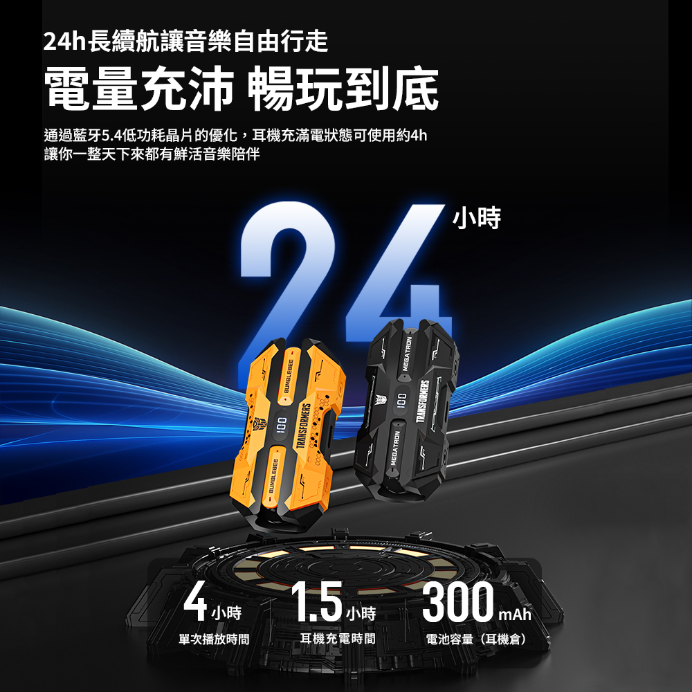 【變形金剛】王國戰艦  電顯ENC智慧降噪藍牙耳機（圖 8）