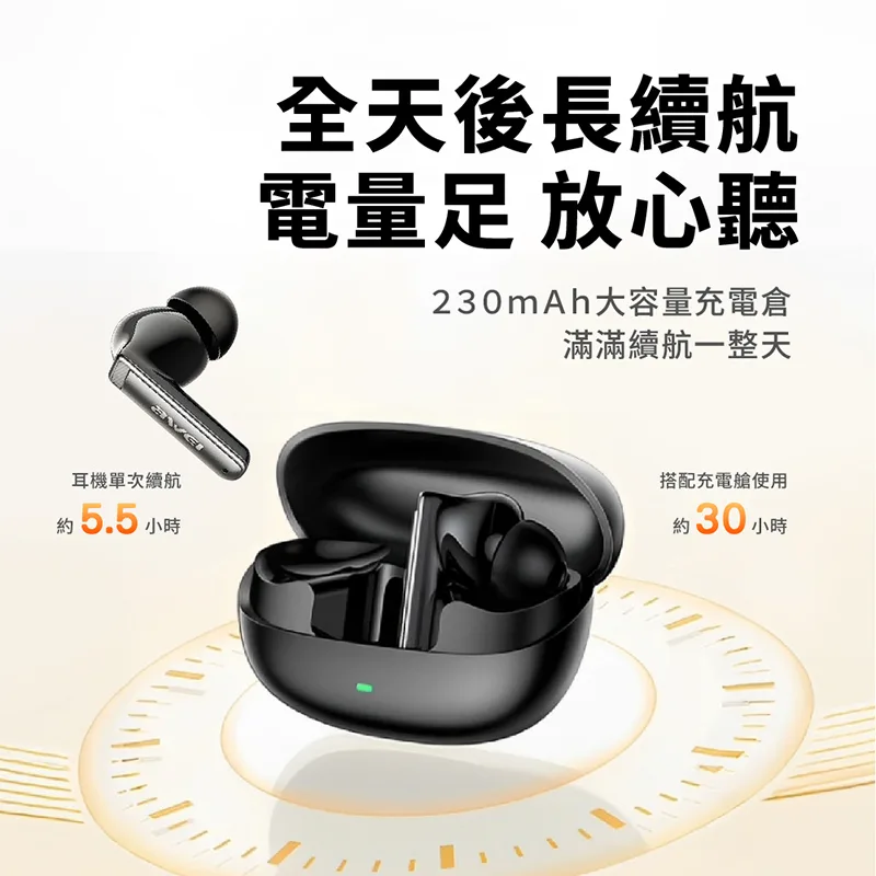 AWEI T88 TWS真無線藍牙耳機 運動耳機 入耳式 (IPX6防水｜低延遲｜續航力好)（圖 6）